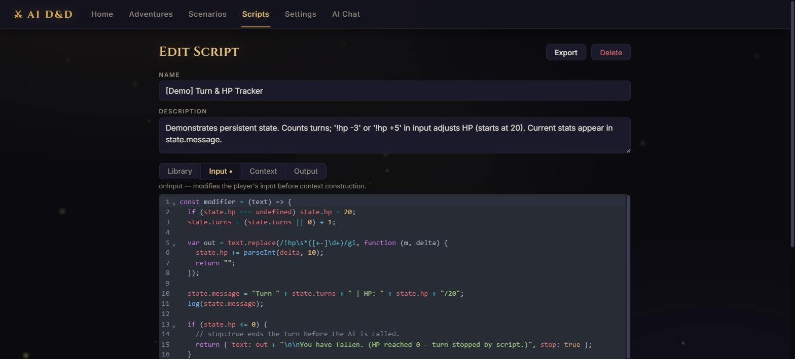 Script editor